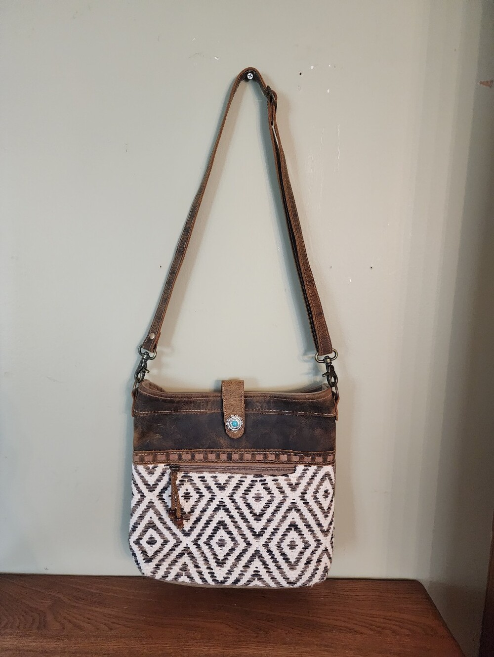 Myra Bag Sand Weaver Shoulder Bag